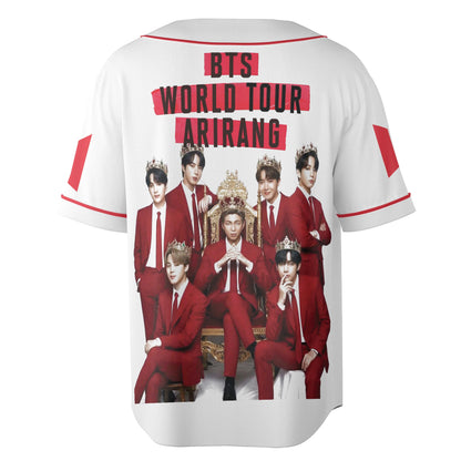 BTS World Tour Arirang Mesh Baseball Jersey Shirt – K-Pop Fan Apparel