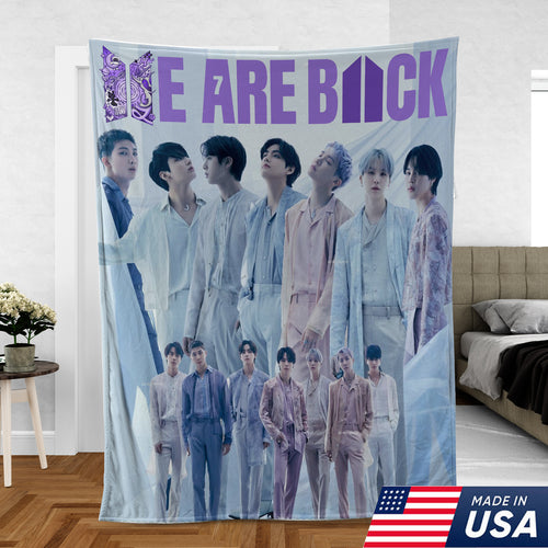 WAVESTEEᵀᴹ BTS We Are Back Blanket Cozy Fleece
