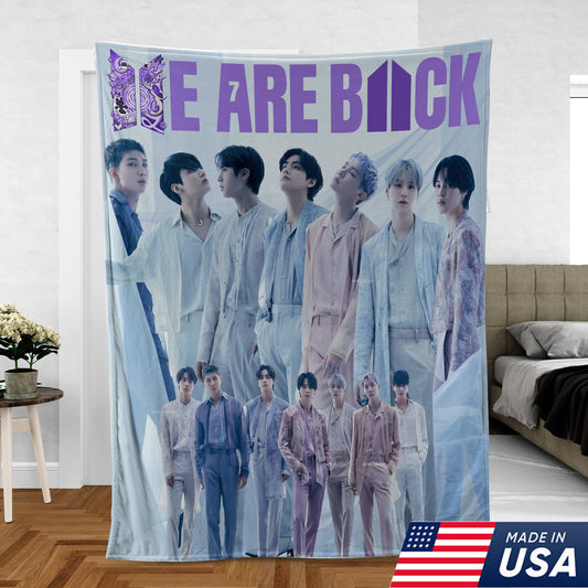 WAVESTEEᵀᴹ BTS We Are Back Blanket Cozy Fleece