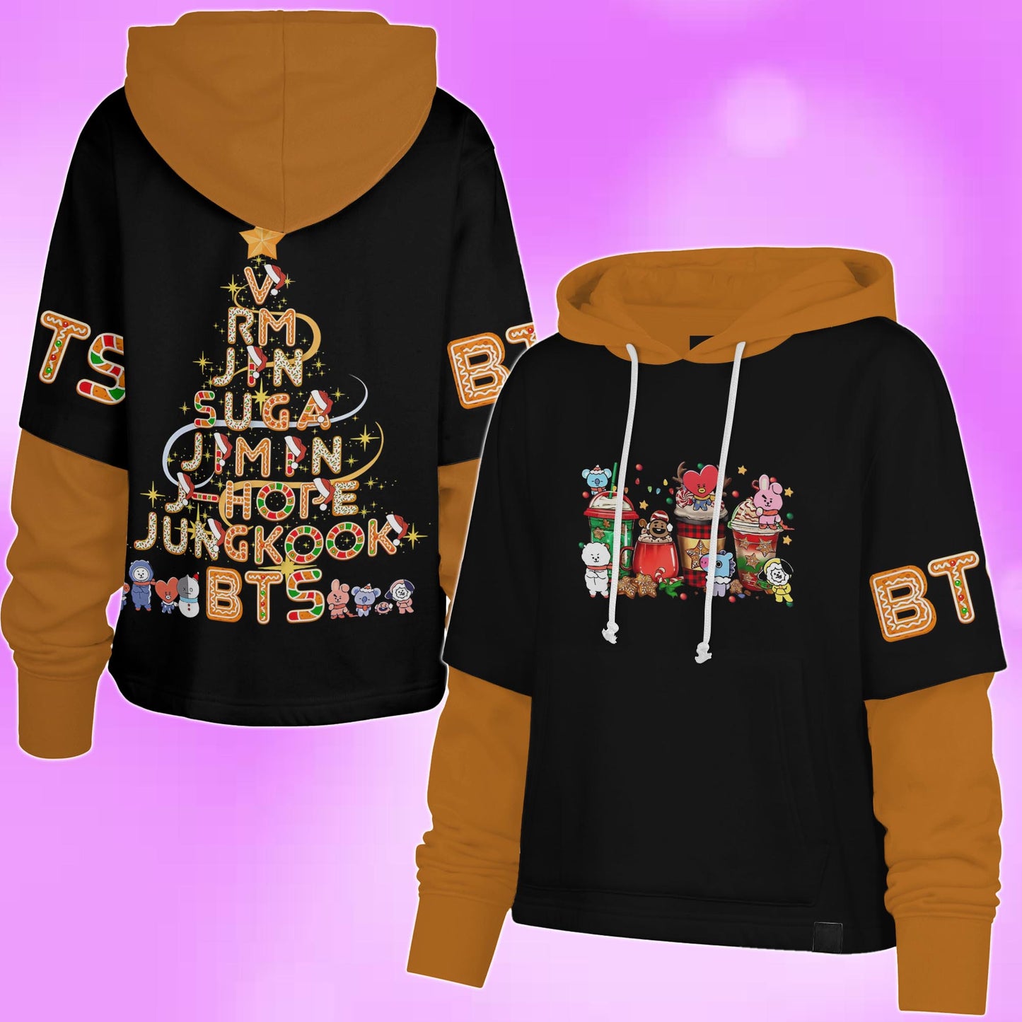 WAVESTEEᵀᴹ BTS Cookies  Shortstop Hoodie Christmas