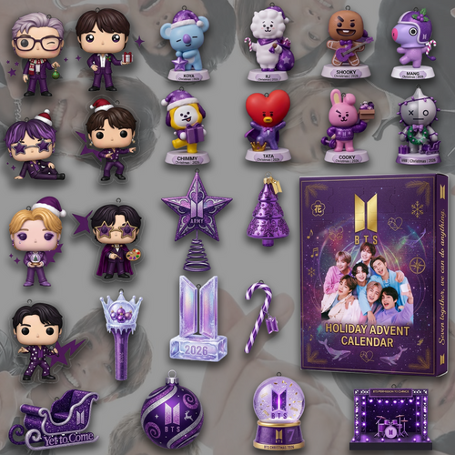 BTS I Purple You Advent Calendar 24 Day Kpop Christmas Blind Box Gift For Fans
