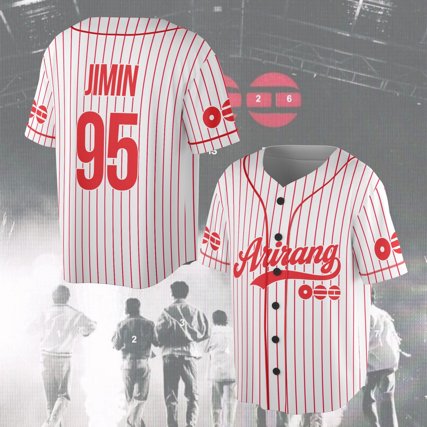 Arirang World Tour 2026 BTS Baseball Jersey Shirt – Kpop Fan Gift for ARMY