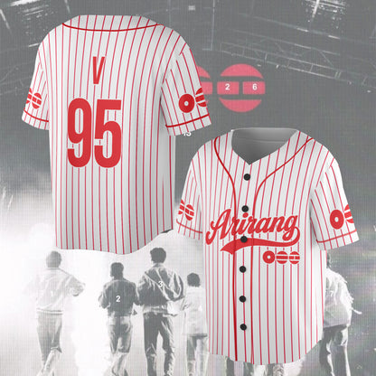 Arirang World Tour 2026 BTS Baseball Jersey Shirt – Kpop Fan Gift for ARMY
