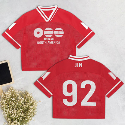 BTS ARMY Mesh Jersey, Arirang North America Kpop Fan Shirt