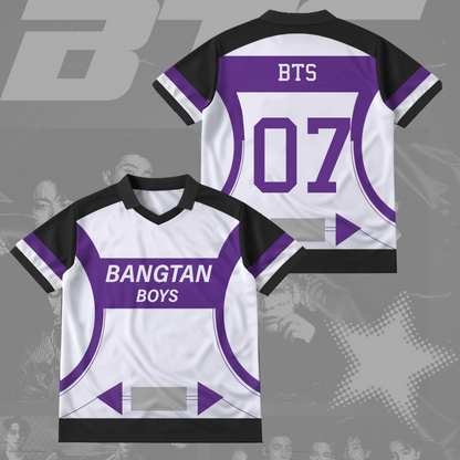 Bangtan Boys Back Winged Neck Baseball Shirt Gift For Army