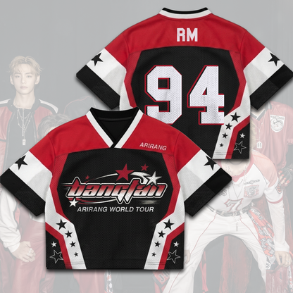 Bangtan Boys 2026 World Tour BTS Mixed Mesh Jersey Gift For Fans