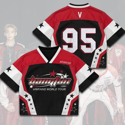Bangtan Boys 2026 World Tour BTS Mixed Mesh Jersey Gift For Fans