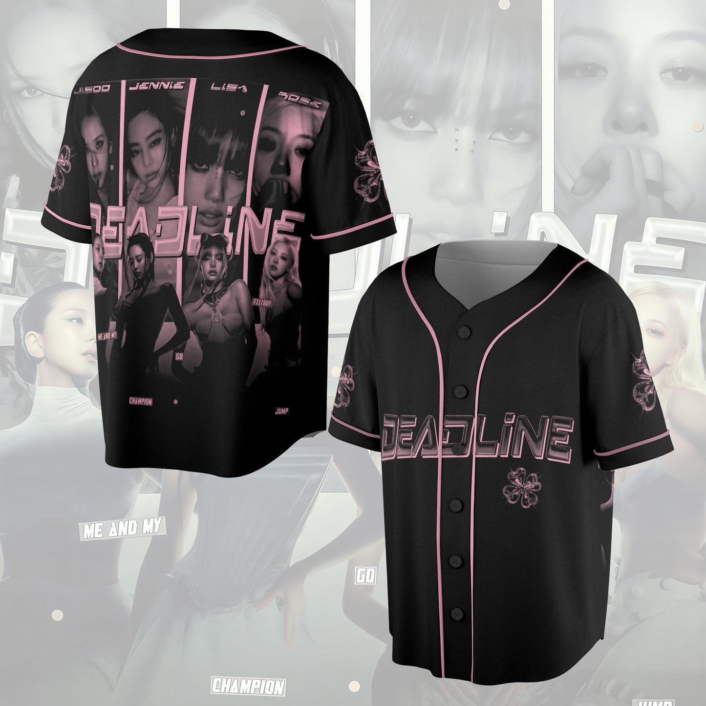 BPINK Deadline 2026 Baseball Jersey, BPink K-Pop Merch, Gift For Fans