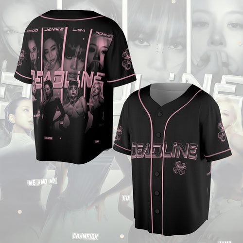 BPINK Deadline 2026 Baseball Jersey, BPink K-Pop Merch, Gift For Fans