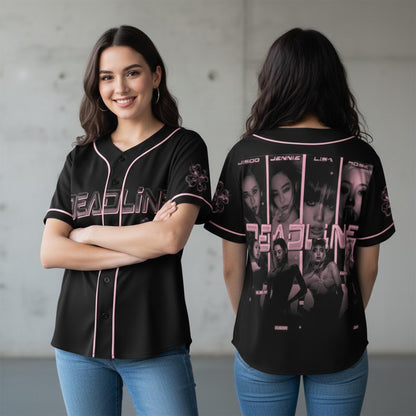 BPINK Deadline 2026 Baseball Jersey, BPink K-Pop Merch, Gift For Fans