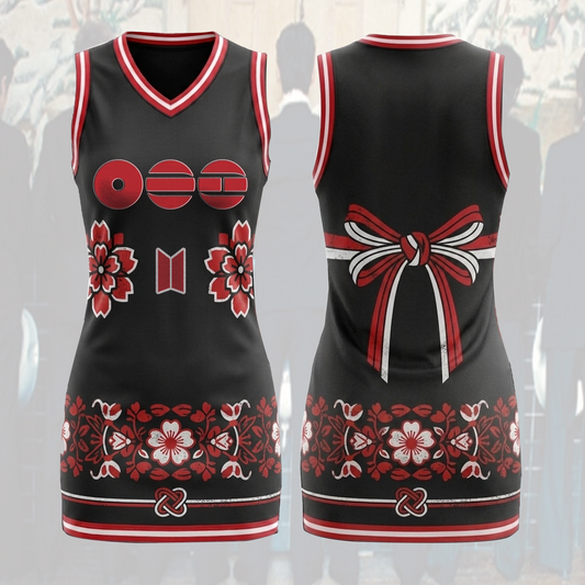 The Muse Arirang World Tour BTS Jersey Dress Sporty Chic Concert Outfit Gift For Army