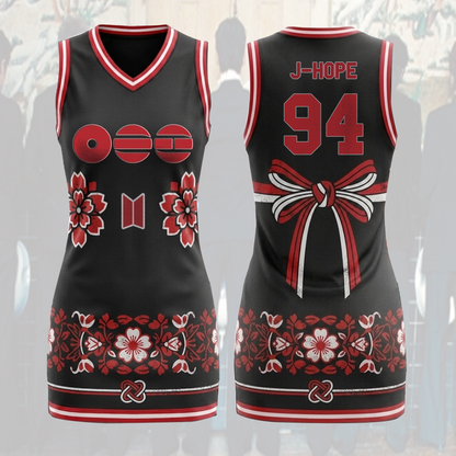 The Muse Arirang World Tour BTS Jersey Dress Sporty Chic Concert Outfit Gift For Army