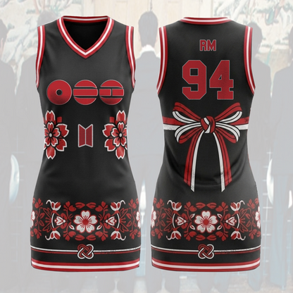 The Muse Arirang World Tour BTS Jersey Dress Sporty Chic Concert Outfit Gift For Army