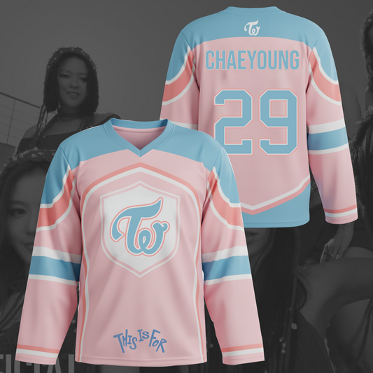 Lovely Pastel Color Twice This is For Hockey Jersey Gift For Fans