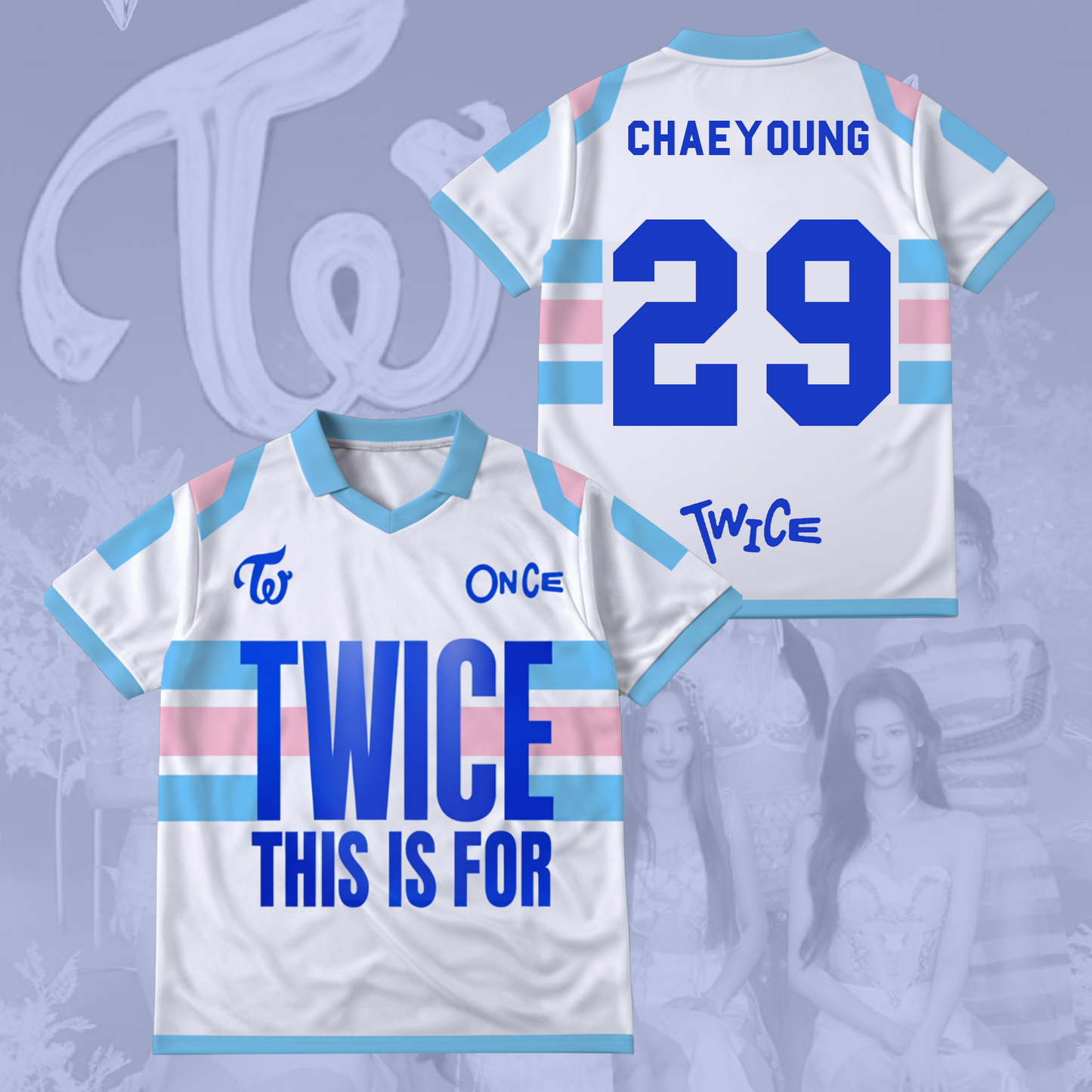 Twice This Is For Tour Part 2 Winged Neck Baseball Shirt