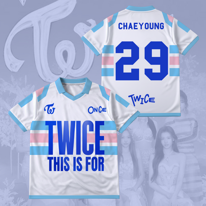 Twice This Is For Tour Part 2 Winged Neck Baseball Shirt