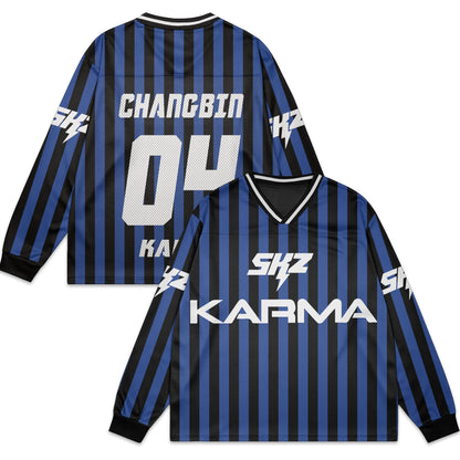 WAVESTEEᵀᴹ Stray Kids Album Karma Mesh Splicing Long Sleeve