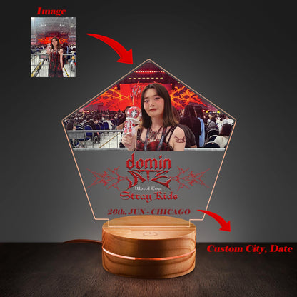 WAVESTEEᵀᴹ Lamp Personalization Image, City Stray Kids Dominate Tour 2025 LED  16 RGB Colors