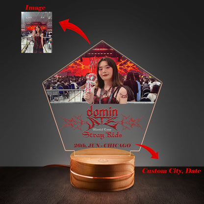 WAVESTEEᵀᴹ Lamp Personalization Image, City Stray Kids Dominate Tour 2025 LED  16 RGB Colors
