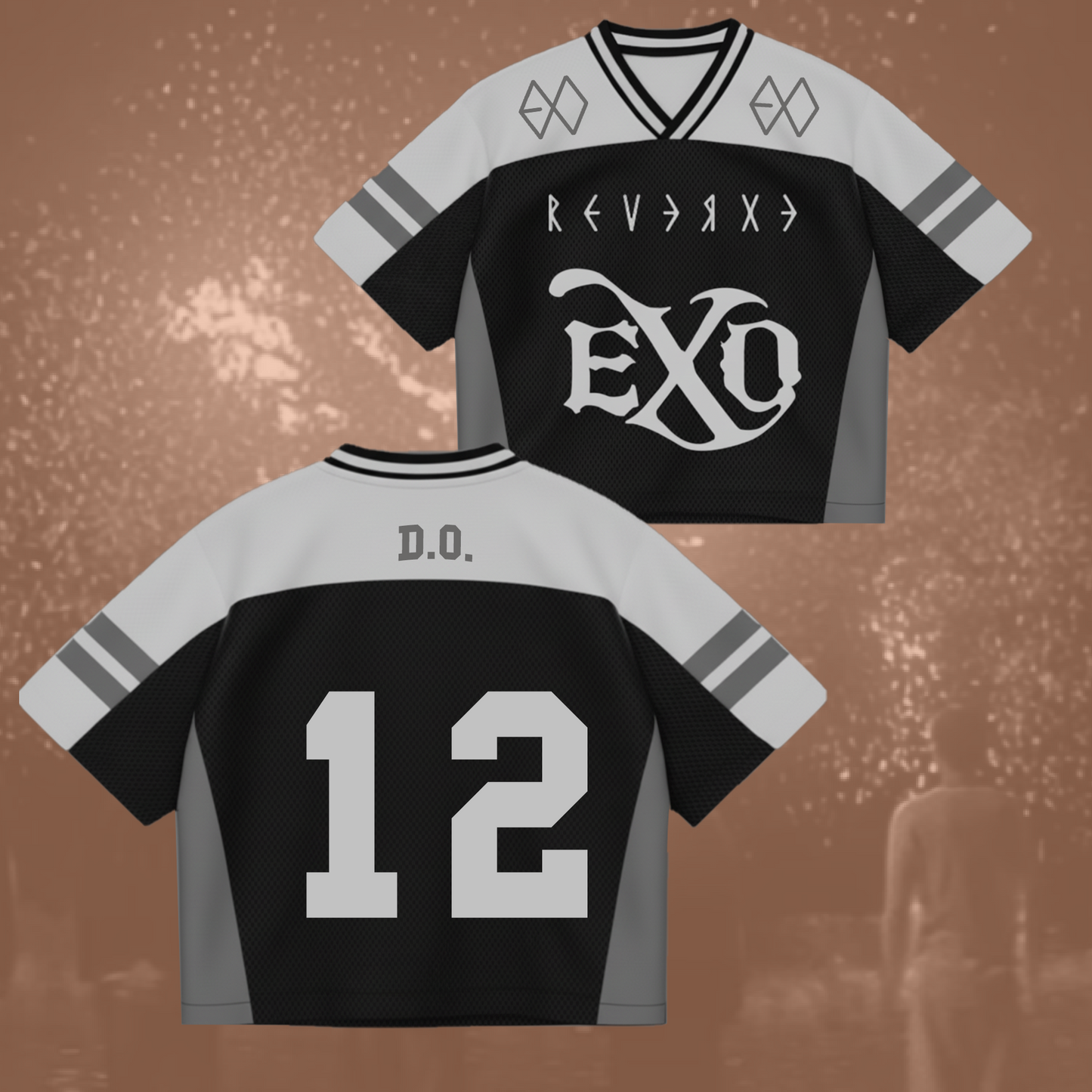 EXO New Album REVERXE Mixed Mesh Jersey Gift For Lovers