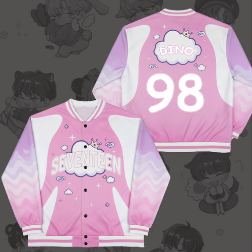 WAVESTEEᵀᴹ Seventeen Pinkwave Tour Baseball Jacket