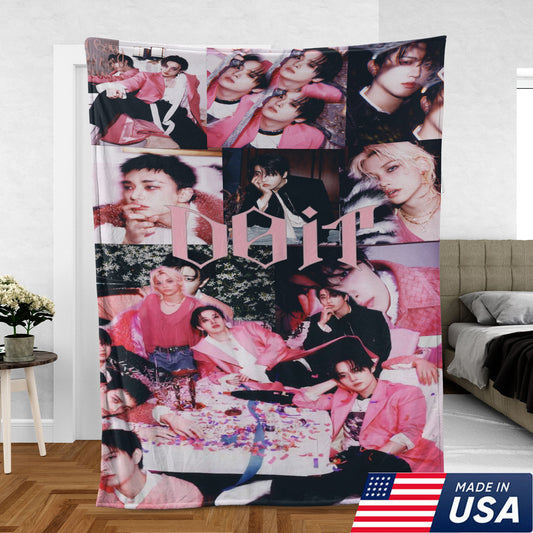 Stray Kids Blanket DO-IT Album – Cozy K-Pop Throw, STAY Fan Gift, Aesthetic Room Decor