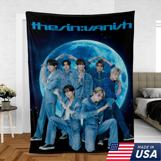 ENHYPEN THE SIN : VANISH Blanket – Dark Moon Concept K-Pop Fleece Blanket, Vampire Story Album Merch, Cozy Fan Gift