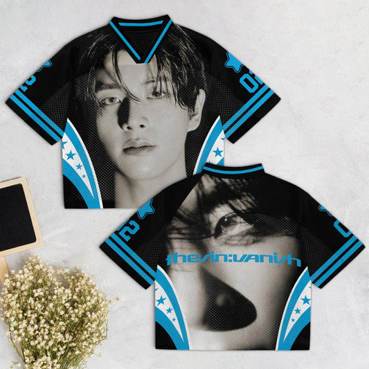 Jake K-Pop Vintage Mesh Jersey – THE SIN VANISH 7th Mini Album | Retro Football Shirt
