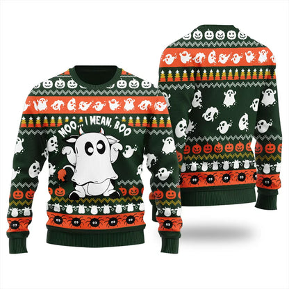 Funny Cow Halloween Ugly Sweater