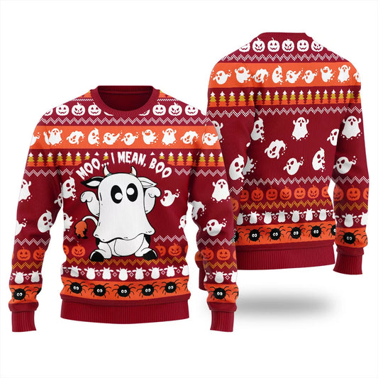 Funny Cow Halloween Ugly Sweater