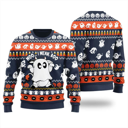 Funny Cow Halloween Ugly Sweater