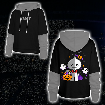 Lovely Arirang Army Club All Members Spooky Halloween Shortstop Hoodie For Fans