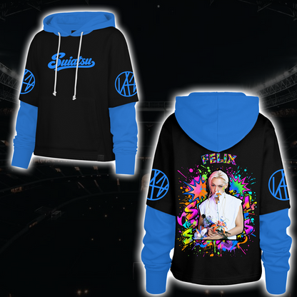Spooky Stray Kids Wolf Chan Shortstop Hoodie Halloween-Geschenk für Fans