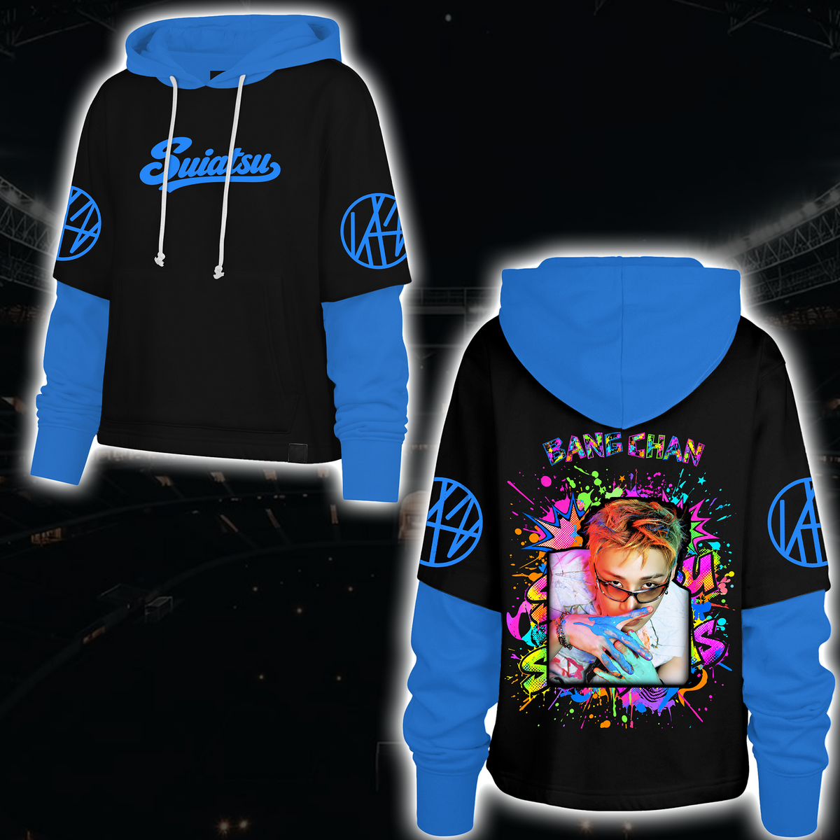 Spooky Stray Kids Wolf Chan Shortstop Hoodie Halloween-Geschenk für Fans