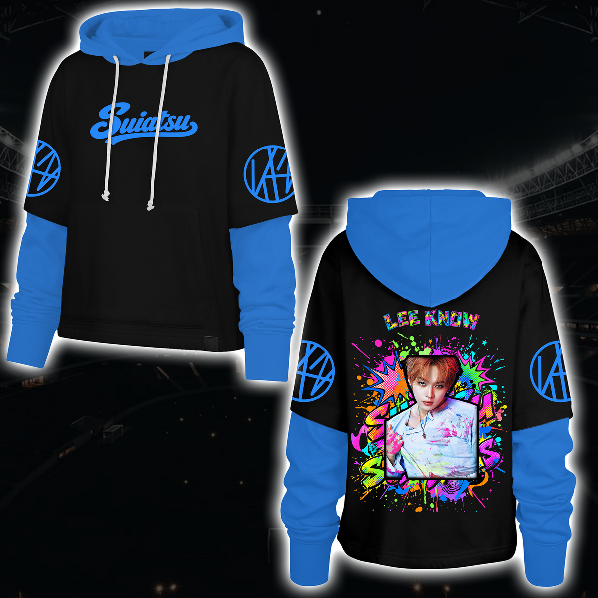 Spooky Stray Kids Wolf Chan Shortstop Hoodie Halloween-Geschenk für Fans