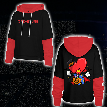 Lovely Arirang Army Club All Members Spooky Halloween Shortstop Hoodie For Fans