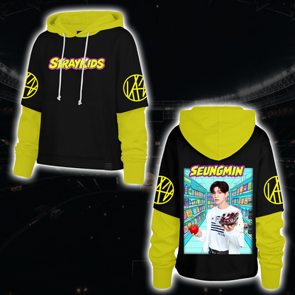 Spooky Stray Kids Wolf Chan Shortstop Hoodie Halloween-Geschenk für Fans