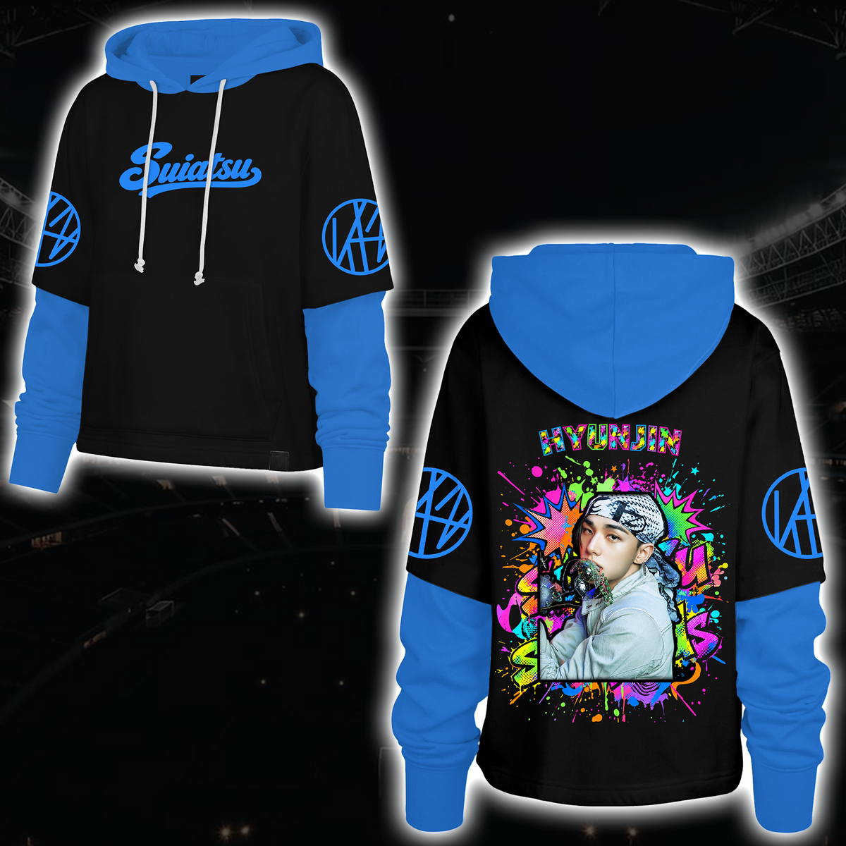 Spooky Stray Kids Wolf Chan Shortstop Hoodie Halloween-Geschenk für Fans