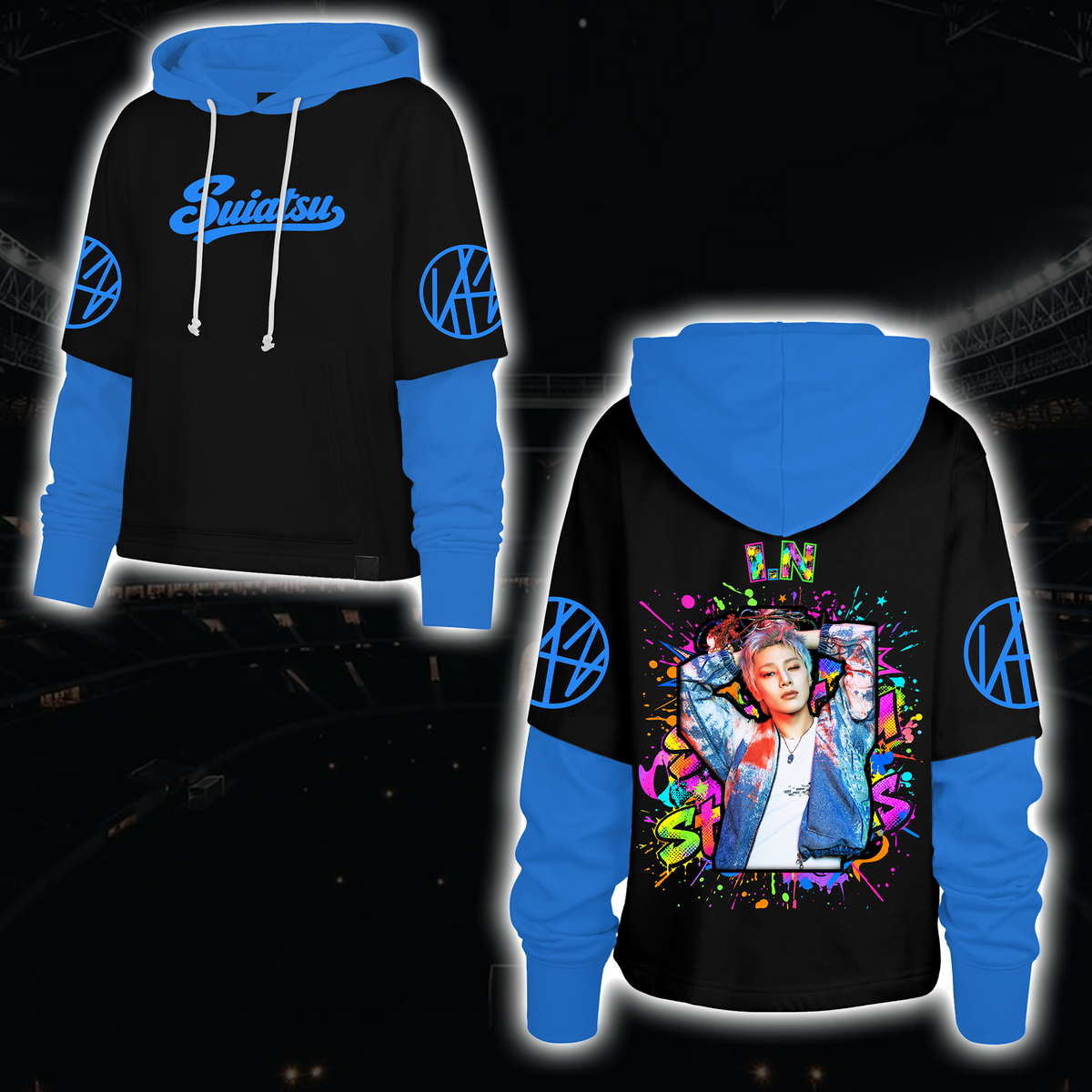 Spooky Stray Kids Wolf Chan Shortstop Hoodie Halloween-Geschenk für Fans