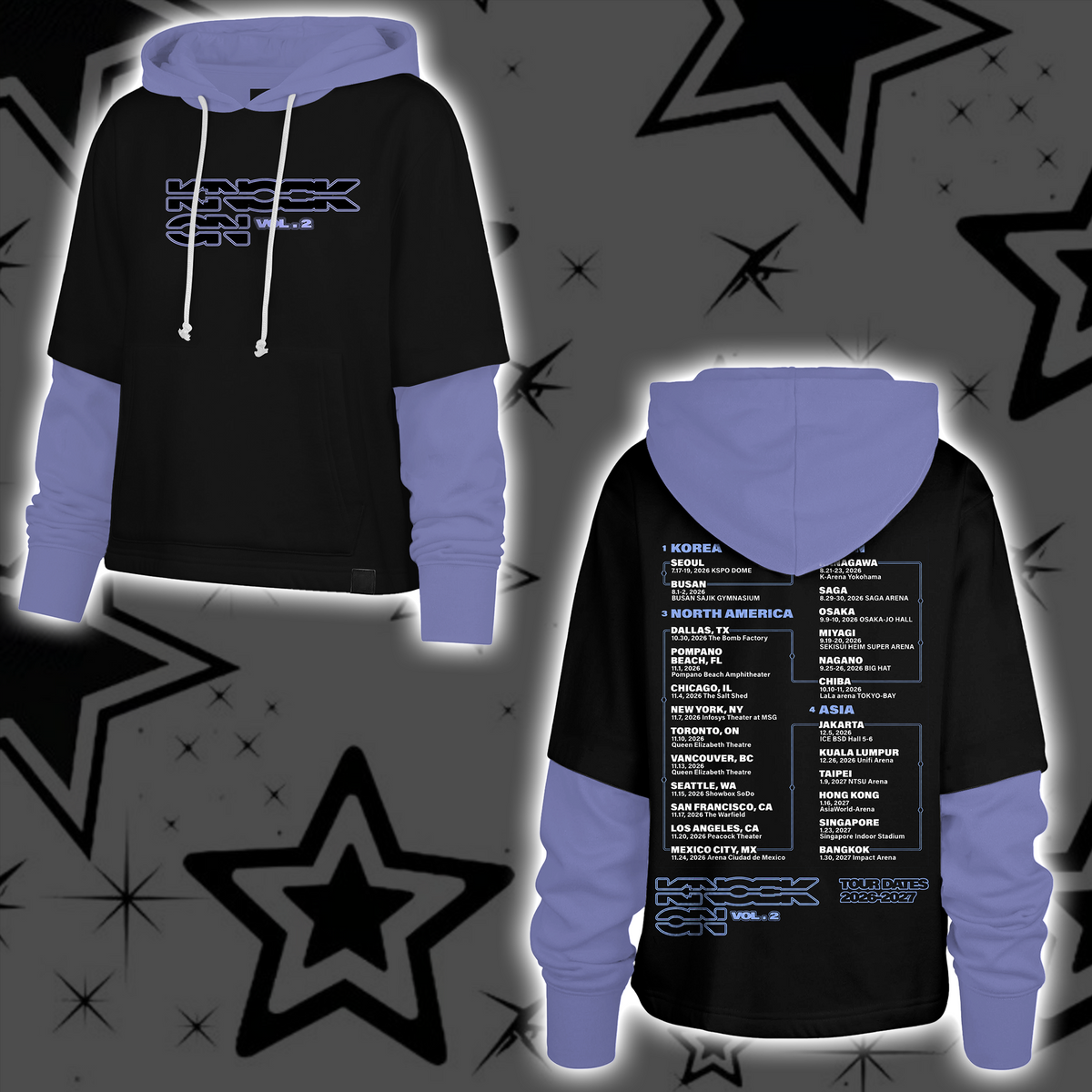 Traumhafter Choom Tour Babymonster Moon Dark Aesthetic Shortstop Kapuzenpullover Halloween-Geschenk für Fans