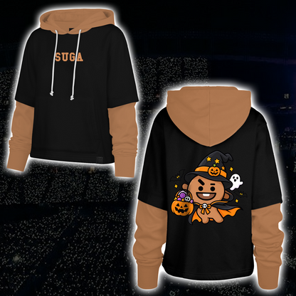 Lovely Arirang Army Club All Members Spooky Halloween Shortstop Hoodie For Fans