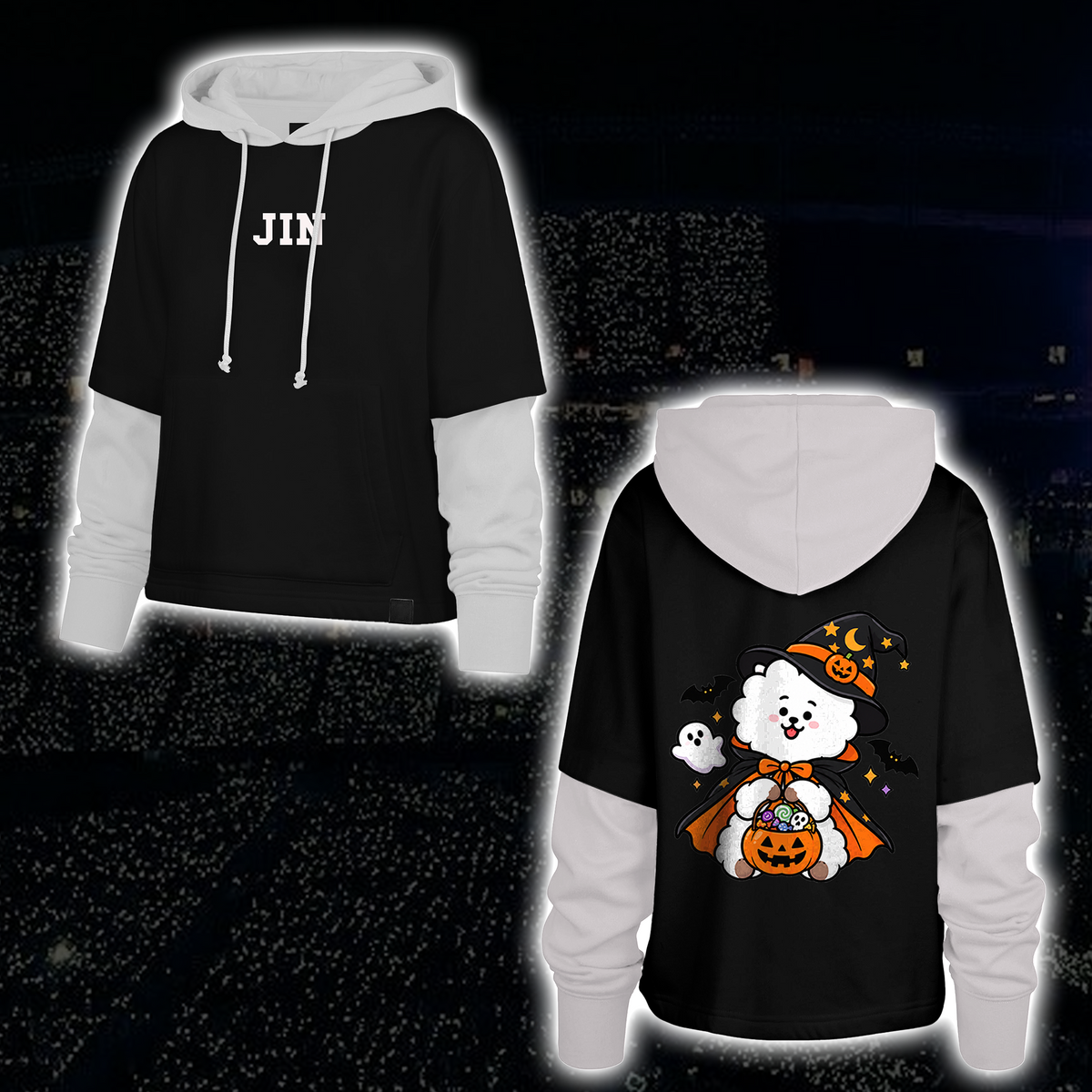 Lovely Arirang Army Club All Members Spooky Halloween Shortstop Hoodie For Fans
