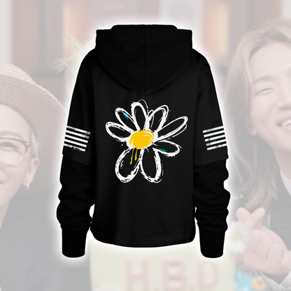 BIGBANG G Dragon Daisy Crown Shortstop Hoodie Best Gift for VIPs