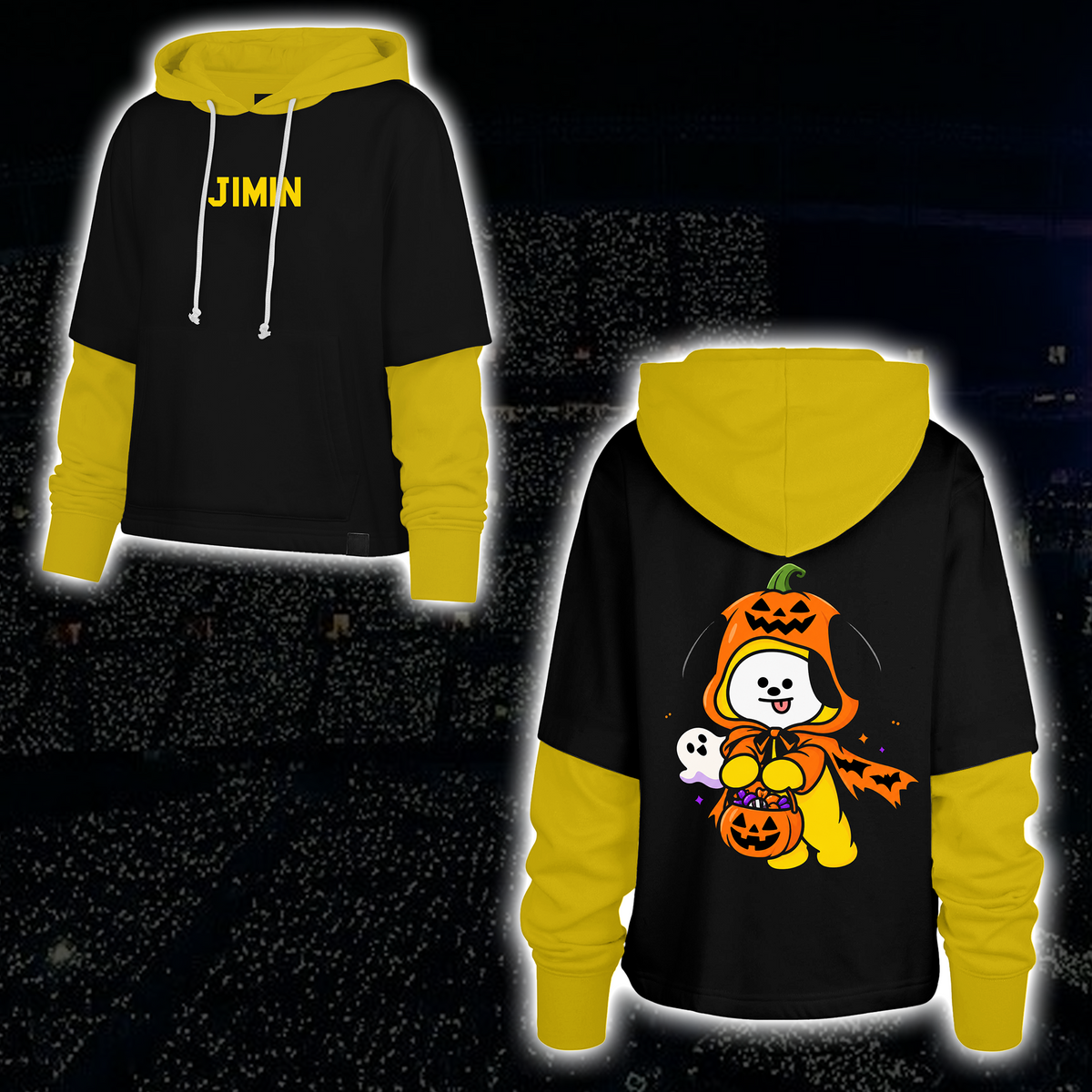 Lovely Arirang Army Club All Members Spooky Halloween Shortstop Hoodie For Fans