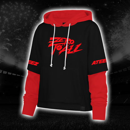 Dynamic ATEEZ 2027 World Tour Zero To All Shortstop Hoodie For Atiny