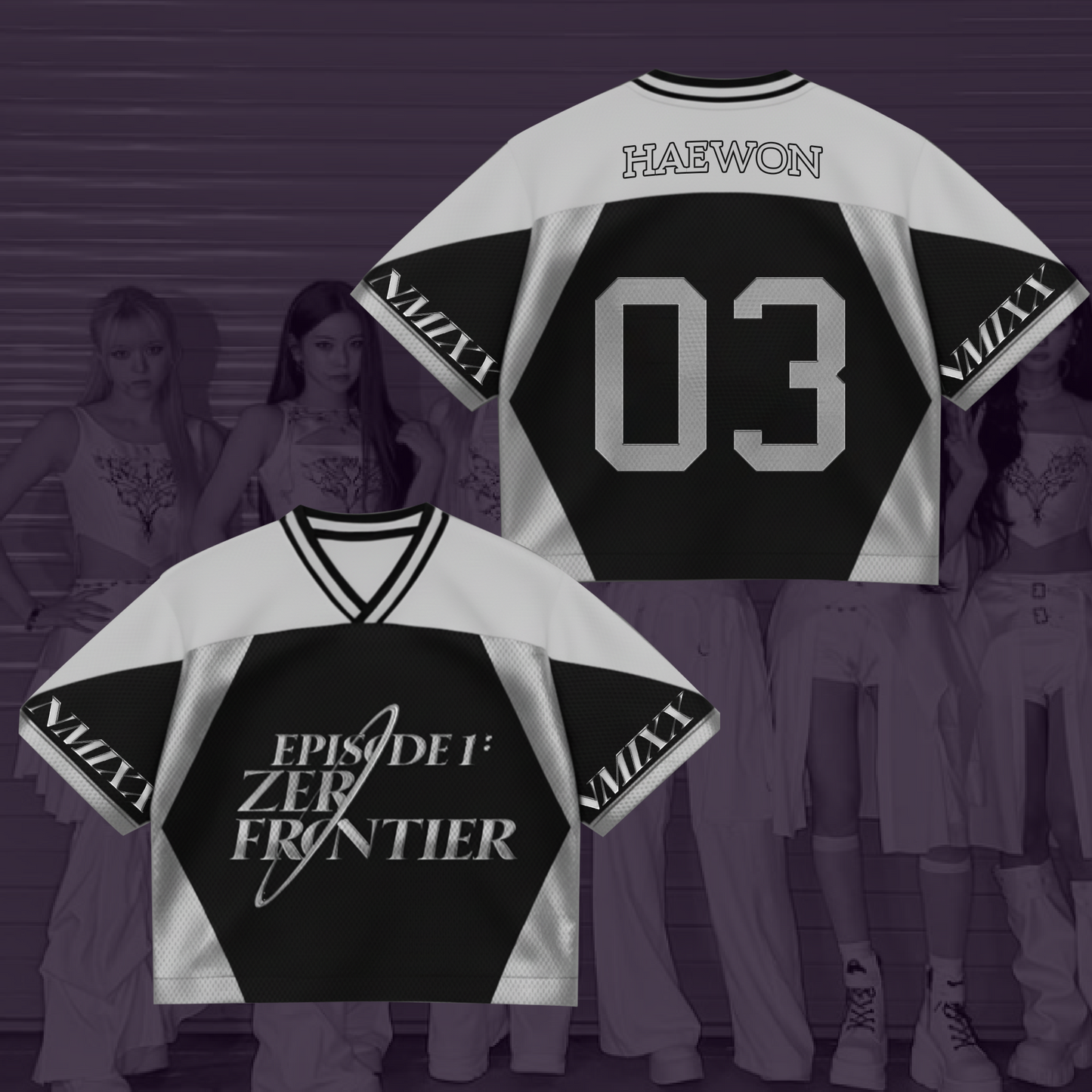 Nmixx World Tour Zero Frontier Mesh Jersey Gift For Fans