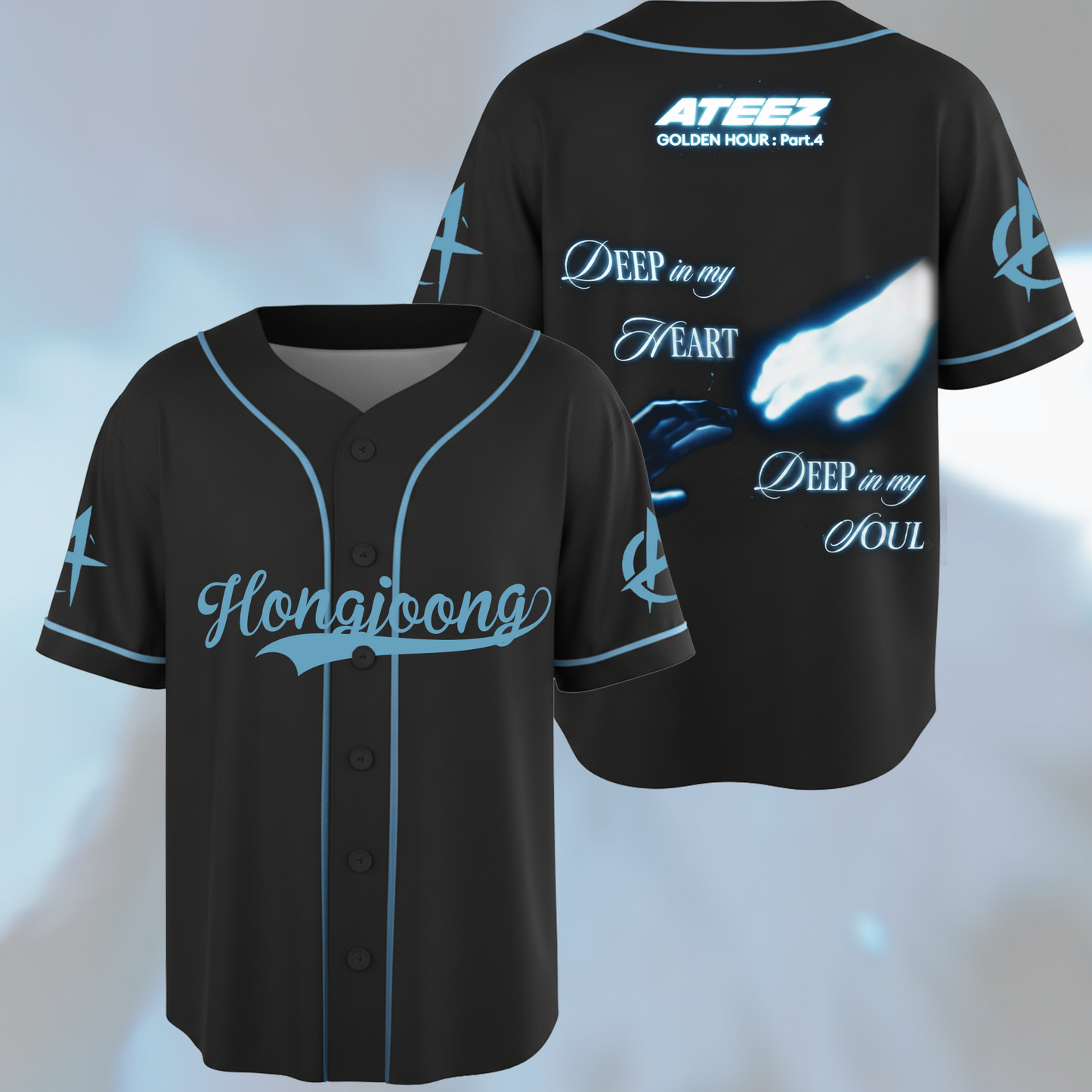 ATEEZ Golden Hour Part 4 Baseball Jersey Gift For ATINY
