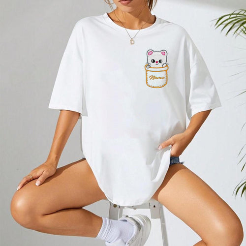 WAVESTEEᵀᴹ Personalized Hyunjin Pocket Embroidery Tee