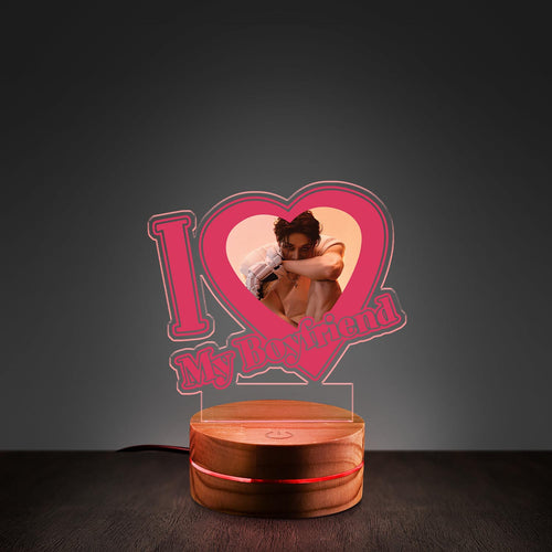 WAVESTEEᵀᴹ I Love My Boyfriend Album Karma Acrylic LED Lamp 16 RGB Colors
