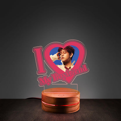 WAVESTEEᵀᴹ I Love My Boyfriend Album Karma Acrylic LED Lamp 16 RGB Colors